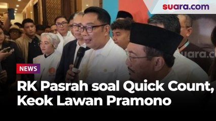 Ridwan Kamil Pasrah soal Quick Count, Keok Lawan Pramono