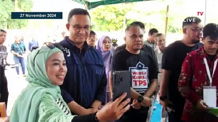 Pose 3 Jari Anies Usai Lihat Pramono-Rano Unggul di TPS Dirinya Nyoblos | SERIAL PILKADA