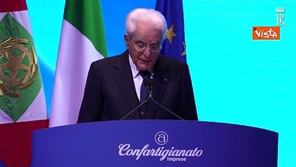 Mattarella: "L'aumento dei migranti tra gli artigiani porta ricchezza"