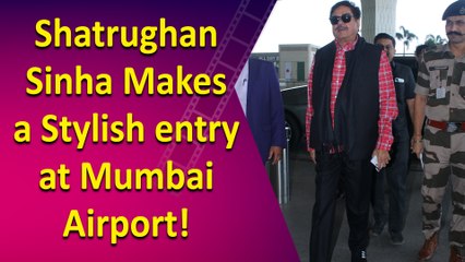 Shatrughan Sinha Makes a Stylish Statement at Mumbai Airport!