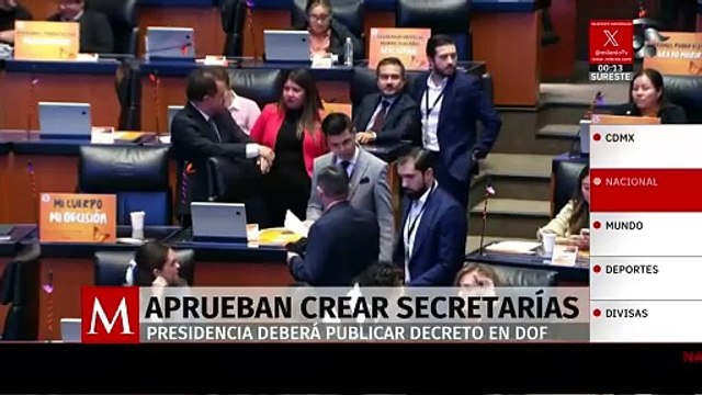 Senado avala nuevas secretarías y agencia de telecomunicaciones