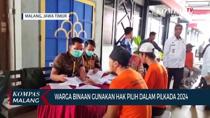 Warga Binaan Lapas Kelas 1 Malang Gunakan Gak Pilih Dalam Pilkada Serentak