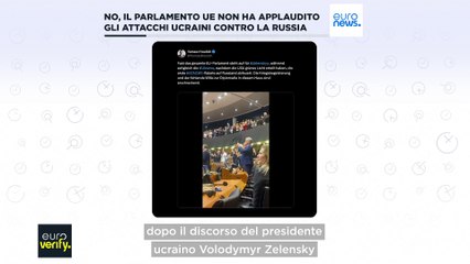 Fact-checking: gli eurodeputati non hanno applaudito gli attacchi ucraini alla Russia