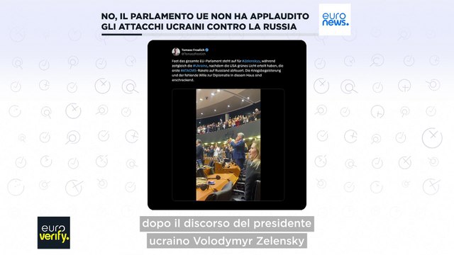 Fact-checking: gli eurodeputati non hanno applaudito gli attacchi ucraini alla Russia