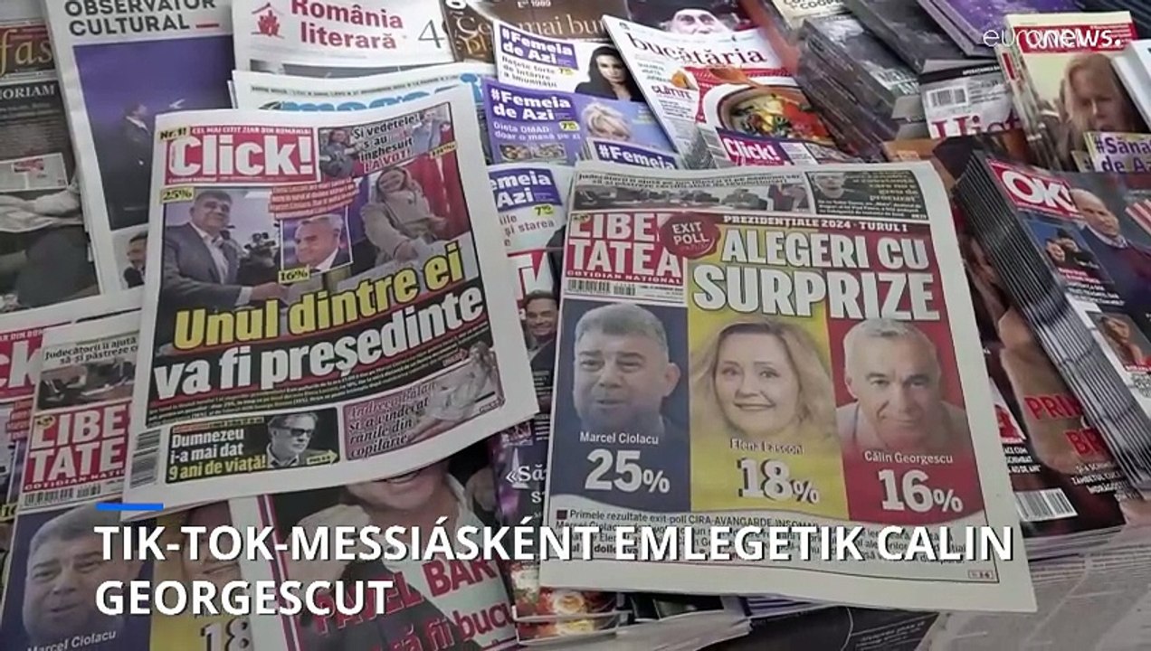 A szélsőjobbos "TikTok-jelölt" állítja: nem trollokkal nyerte a román elnökválasztás első fordulóját