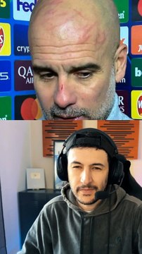 Guardiola perd ses nerfs et se retrouve avec le visage scarifié et en sang ! La pression terrible des entraîneurs…#guardiola #pepguardiola #manchestercity