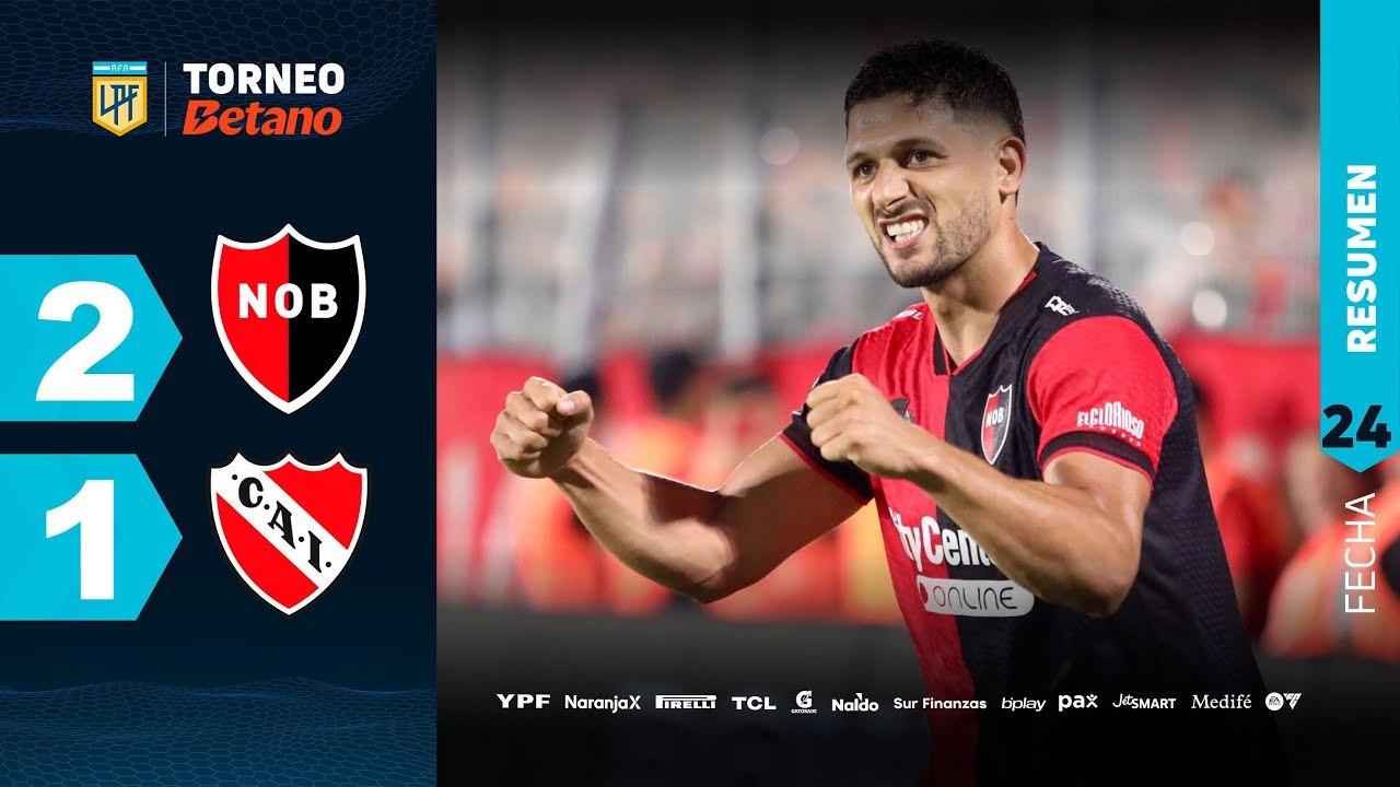 Newell's vs Independiente (2-1) | LPF 2024 | Fecha 24