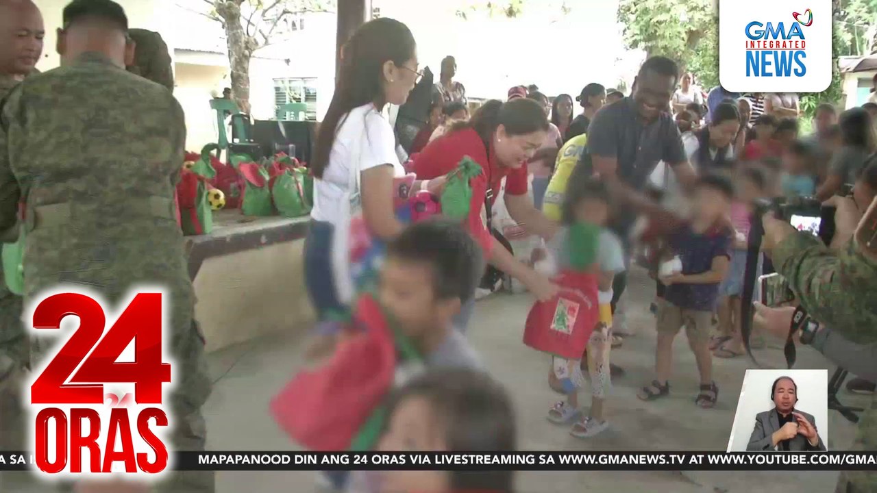 GMAKF nagsimula nang mamahagi ng regalo sa mga bata; unang pinuntahan ang mga batang nasalanta ng bagyo sa Camarines Sur | 24 Oras