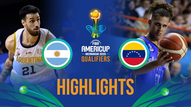 Argentina vs Venezuela (72-61) | Eliminatorias FIBA Americup 2025 | Segunda ventana
