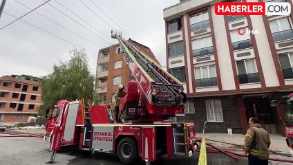 Başakşehir'de Çatı Yangını Panik Yarattı
