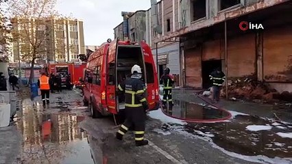 Komşuda korkutan yangın