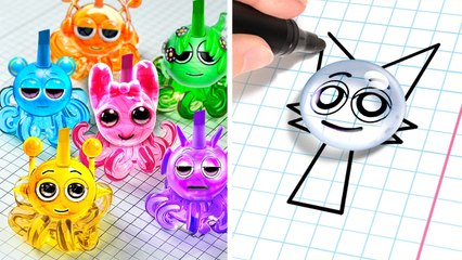 Rainbow SPRUNKI School Crafts 🌈 *Best Hacks To Become Popular At School*