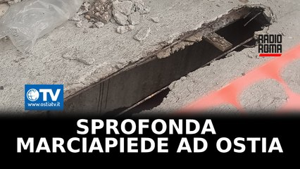 Ostia, marciapiede sprofonda in via del Sommergibile: 51enne in ospedale