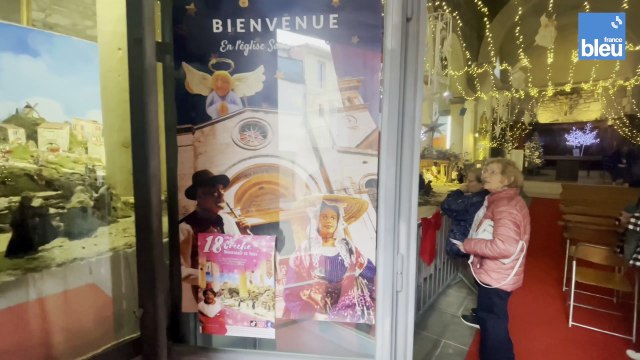 Créche de Noël à Comps (Gard).