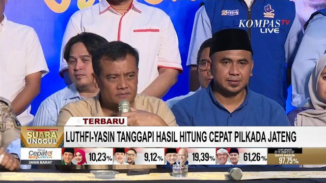 Luthfi-Taj Yasin dan Tim Pemenangan 'Nobar' Proses Hitung Cepat Pilkada Jateng | SERIAL PILKADA