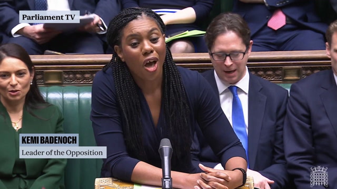 PMQs: Badenoch says Starmer should resign to find out how Tories would fix things