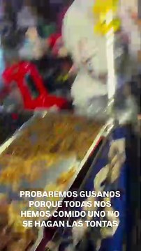 Jimena Barón y Julieta Poggio se animaron a comer gusanos en Tailandia