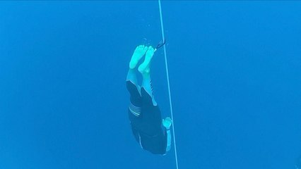 Ukrainian Free-Diver Who Can’t Train in Her Homeland 'Really Happy' to Break Own World Record