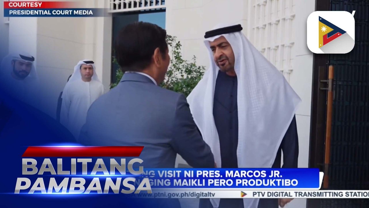 Working visit ni BBM sa UAE, naging maikli pero produktibo; Pagpapalakas ng partnership sa sektor ng kalakalan, turismo at investment, napag-usapan