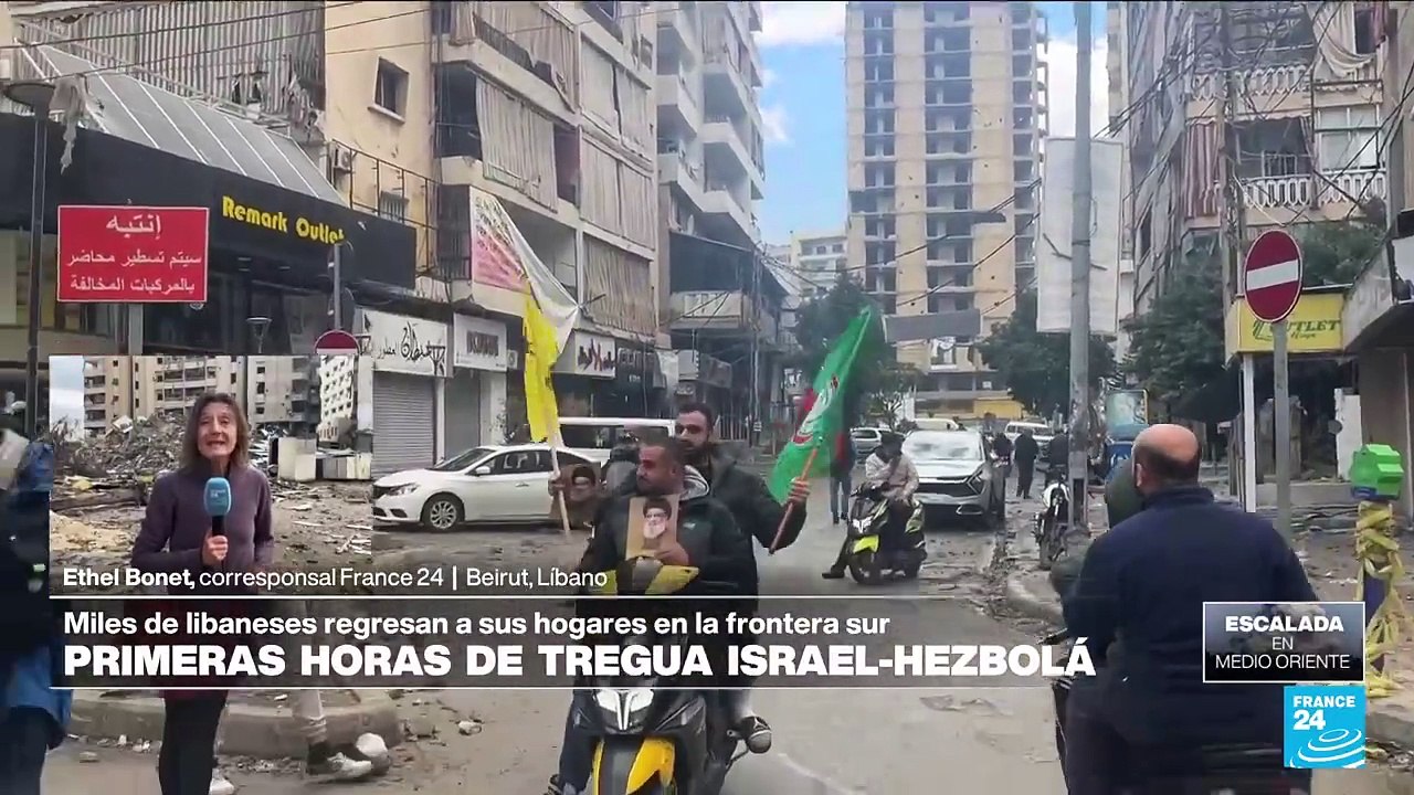 Informe desde Beirut: libaneses regresan a sus hogares tras cese el fuego entre Israel y Hezbolá