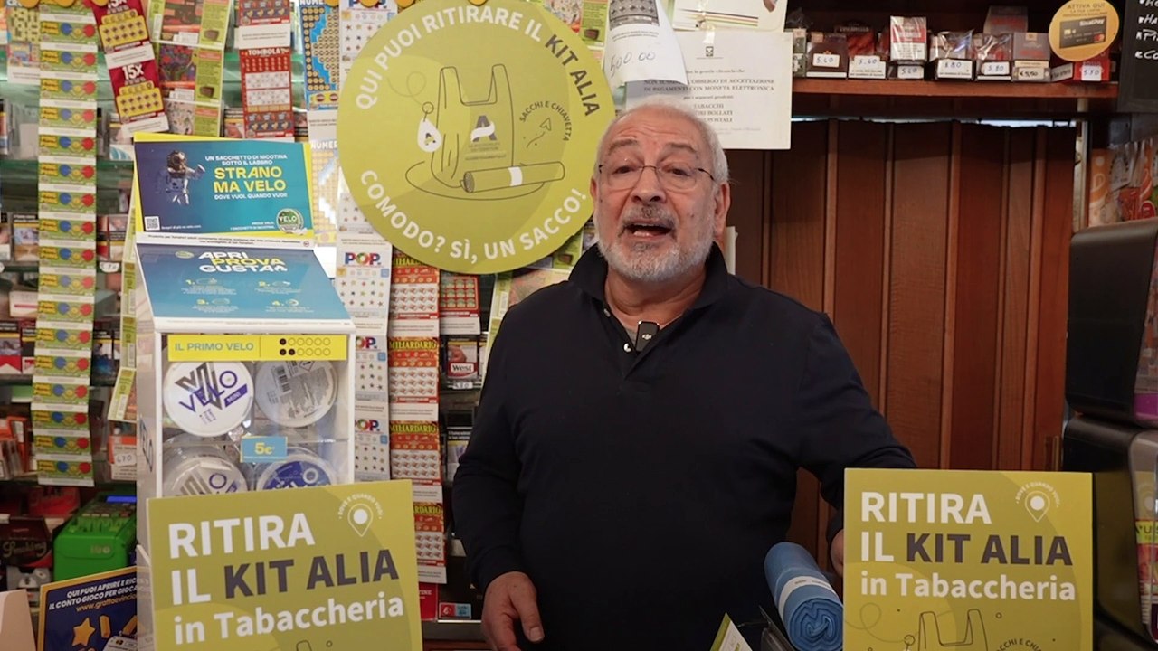 Alia, il materiale per la raccolta differenziata si potr? ritirare anche in tabaccheria