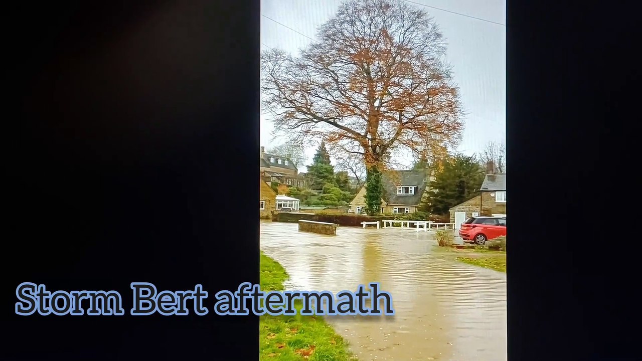 Storm Bert aftermath in Banbury
