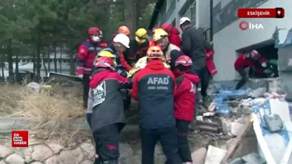 Eskişehir’de 6,5 büyüklüğünde deprem için gerçeği aratmayan tatbikat