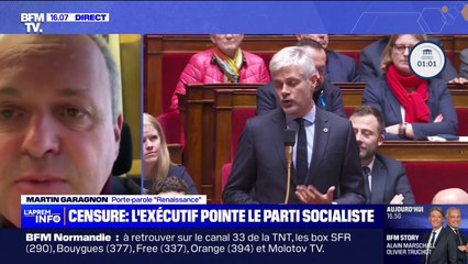 Budget: "On se refuse d'alourdir le coût du travail", rappelle Martin Garagnon, porte-parole de Renaissance