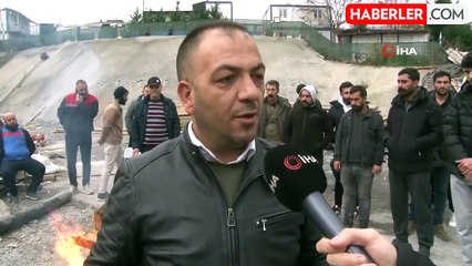 Ümraniye Metro İnşaatında İşçiler Eylemde