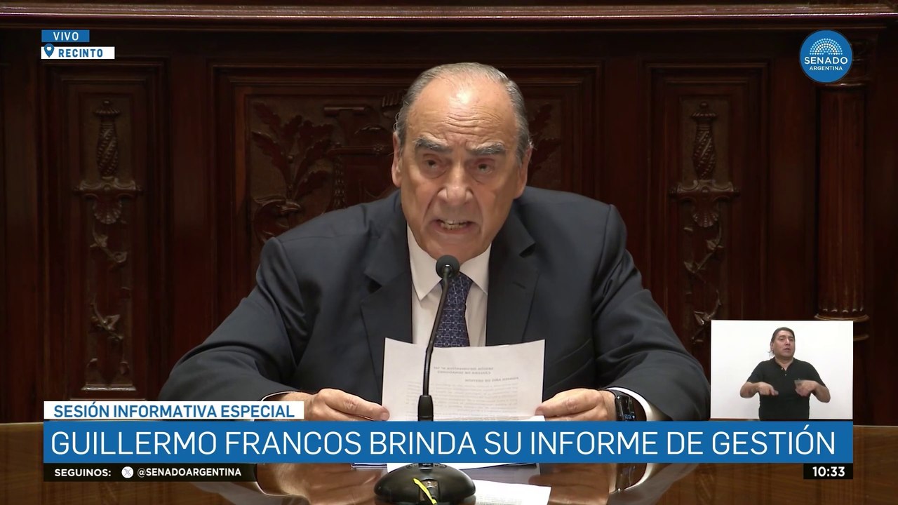 "El Estado no va a solucionar los problemas de los argentinos": Francos abrió su informe de gestión 2024 en el Senado