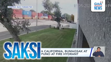Eroplano sa California, bumagsak at tumama sa puno at fire hydrant | Saksi