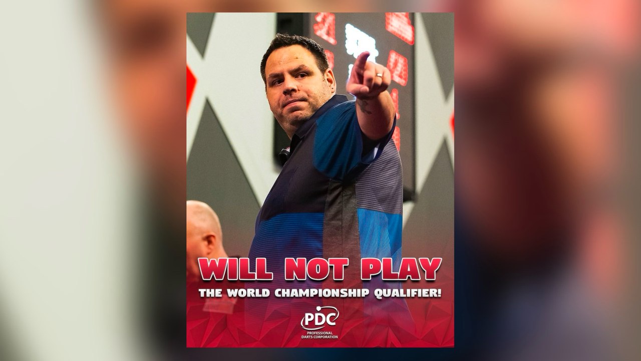 Adrian Lewis will miss Alexandra Palace again b...