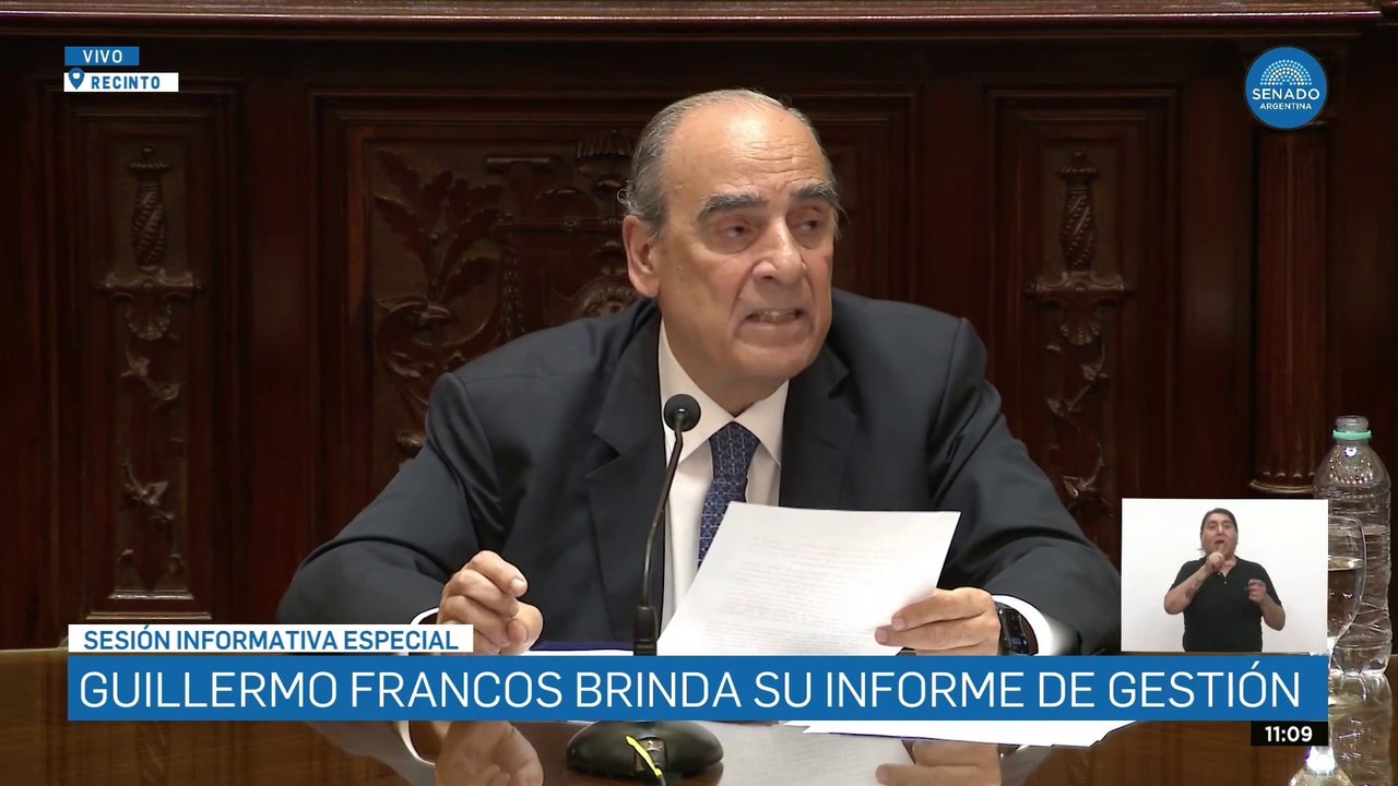 "Debemos repensar nuestro sistema previsional y el mercado laboral": Francos defendió las jubilaciones actuales y la reforma laboral