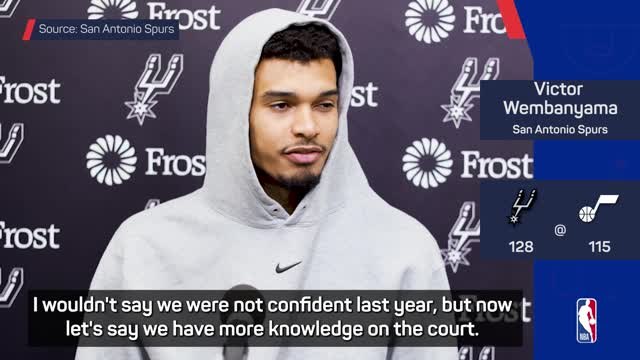 Wembanyama believes that Spurs are growing in confidence