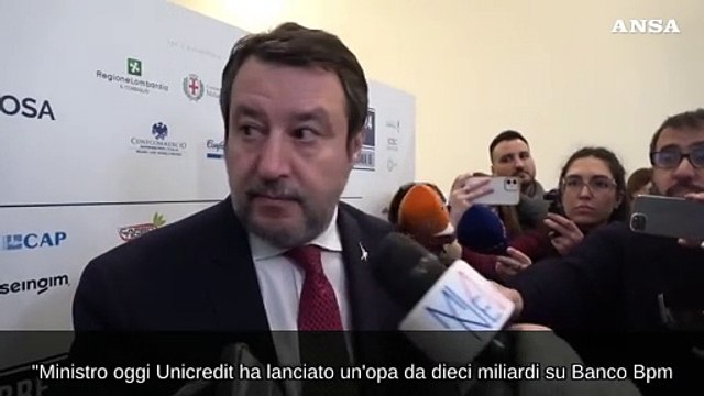 Salvini: Non vorrei che qualcuno voglia fermare Bpm-Mps