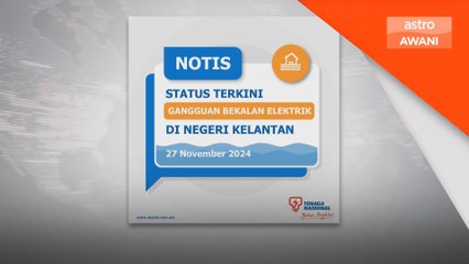 17 kawasan di empat daerah bergelap, bekalan elektrik dihentikan