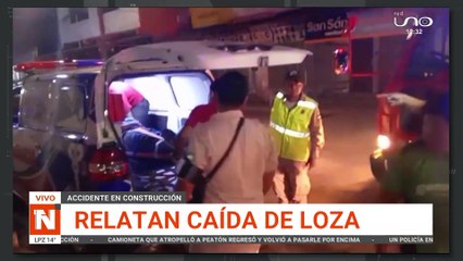 Dos trabajadores relataron cómo escaparon tras caer la loza