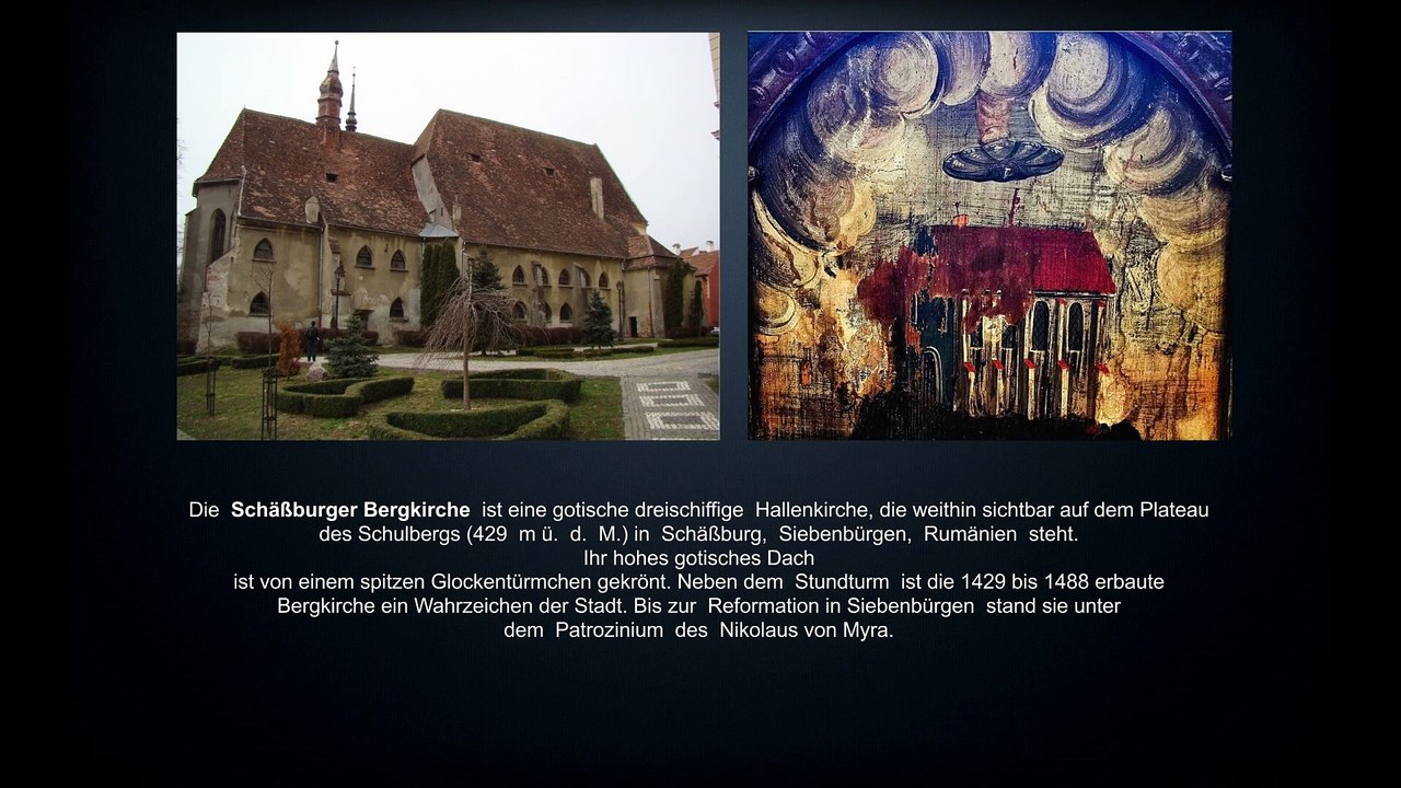 Ufo über Bergkirche Schäßburg? 1523 - Kirchengemälde - Psalm 130 – Ufologie Wissenschaft