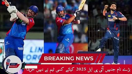 IPL 2025 | Big Names Miss Out in IPL 2025 Auction in Jeddah| Unsold Players| Cric Revels