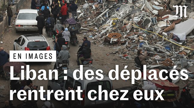 Après l’accord de cessez-le-feu, les déplacés libanais regagnent leur domicile