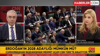 Başdanışmanı Mehmet Uçum, Cumhurbaşkanı Erdoğan'ın yeniden nasıl aday olabileceğini anlattı