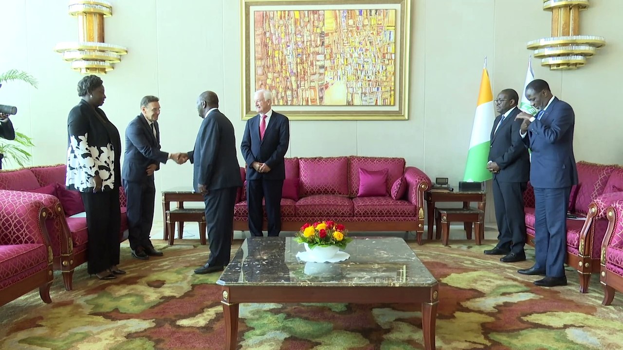 Le Président Alassane Ouattara accorde un série d'audiences au Palais #RTIinfo