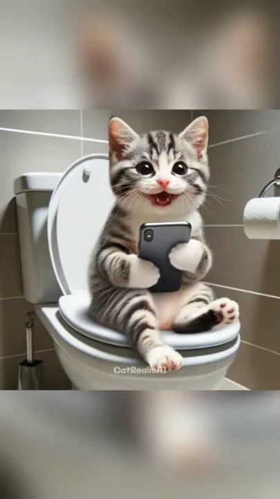 Cat's phone dropped 🐈😿 #cat #ai #catlover #cutecat #story #aicat