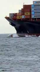 CHURNING OUT🌊🌊 ship wow epic waves containership roughsea 🚢⚓💥