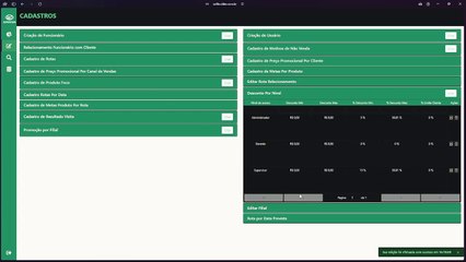 Configuracao de alçada de desconto SB