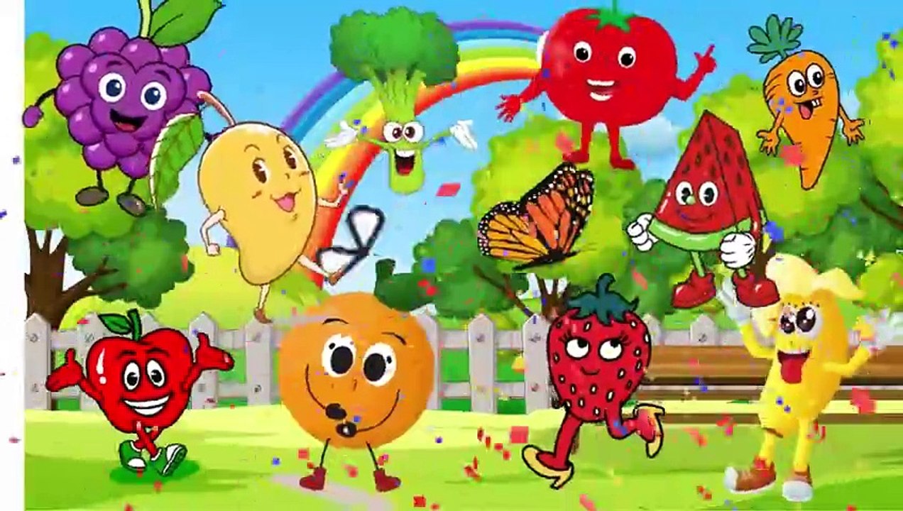 Let’s learn Fruit and Vegetables, pronunciation and spelling/ Nursery Rhymes & children songs #minicartoontv12