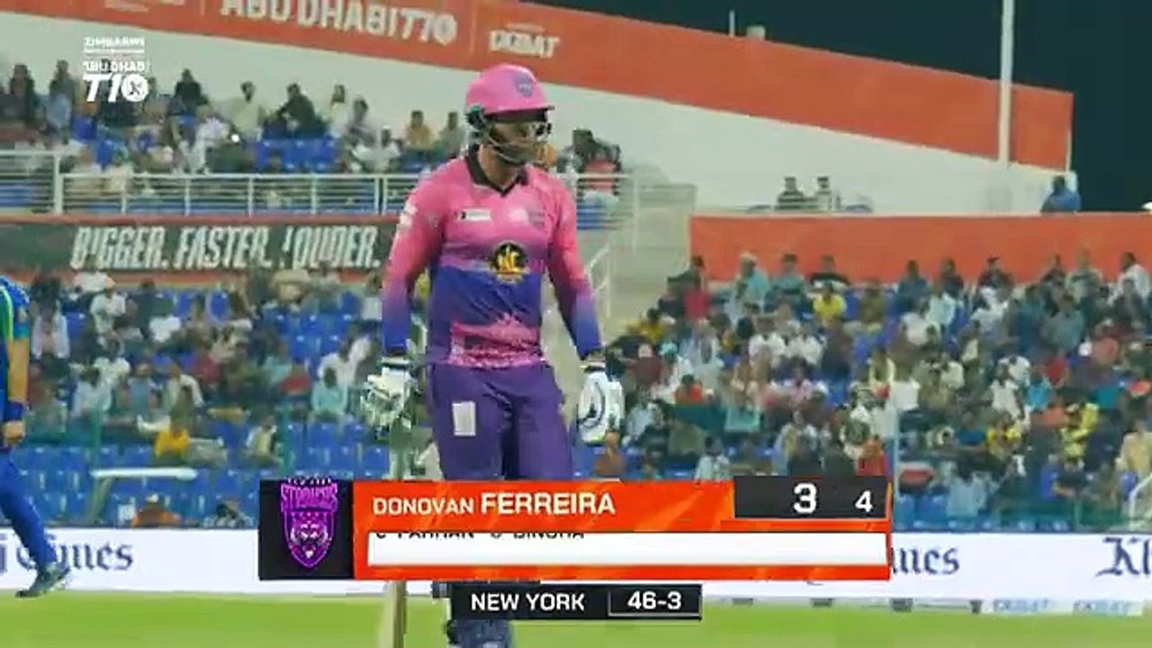 2024 Abu Dhabi T10 I Match 24 Highlights: UP Nawabs vs New York Strikers | Season 8
