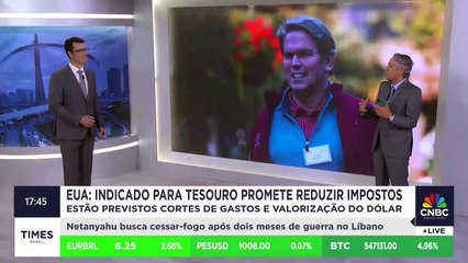 Indicado de Trump para Tesouro nos EUA promete redução de impostos