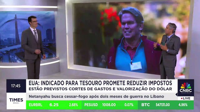 Indicado de Trump para Tesouro nos EUA promete redução de impostos