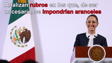 Analiza Ebrard rubros en los que, de ser necesario, se impondrían aranceles: Sheinbaum